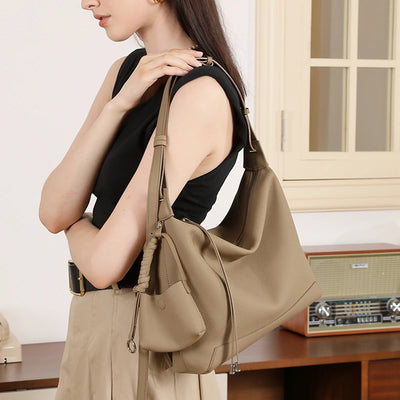 BURMINSA Genuine Leather Hobo Bags For Women Soft Slouchy | SAMAG