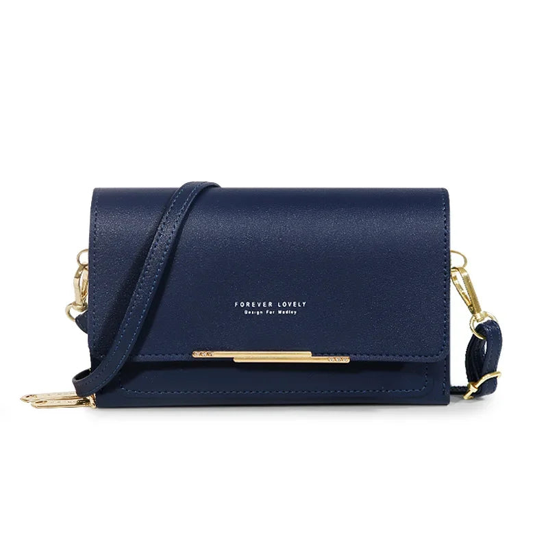 New Women Pu Leather Handbags Female Multifunctional Large Capacity Shoulder Bags Fashion Crossbody Bags For Ladies Phone Purse