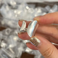 VENTFILLE 925 Sterling Silver Irregular Design Wave