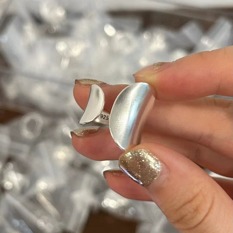VENTFILLE 925 Sterling Silver Irregular Design Wave