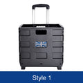 Multi-use Car Trunk Organizer Folding Handle Box Shopping Cart Storage Tidying Stowing  Auto Interior Accessories Universal