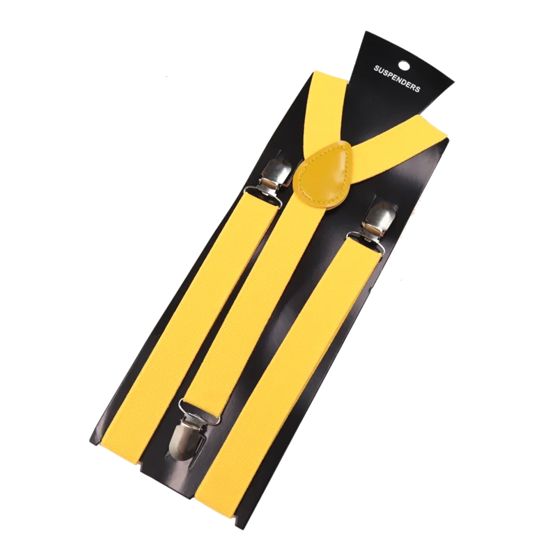 Unisex Elastic Leather Suspenders Braces Men Women Gift Black Blue Red Adjustable Straps for Wedding Suit Skirt Accessories