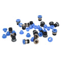 3D Printer Extruder Parts Bowde ECAS04 Pneumatic Fitting Straight Quick in Print Extruder Embedded Collet Clips for PTFE Voron
