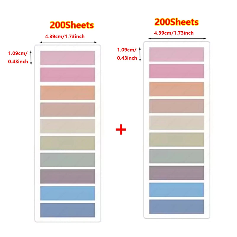 200-14400Sheets Transparent Index Creative Memo Pads Sticky Note Book Tabs Office School Stationery Self-Adhesive Stickers