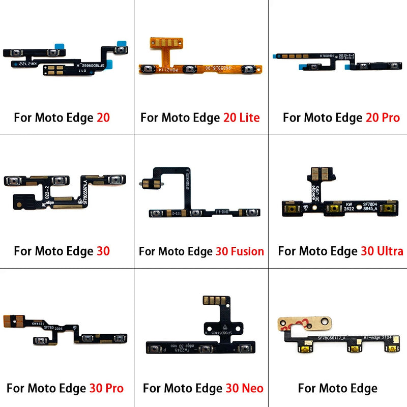 New For Motorola Moto Edge 20 30 40 50 Pro Lite Ultra Neo Fusion Plus Volume Button Power Switch On Off Button Flex Cable