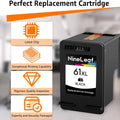 NineLeaf High Yield Ink Compatible for HP 61XL 61 XL CH563W CH564W Ink Cartridge use with Envy 4500 5530 Officejet Printer