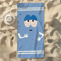 Cartoon Funny T-Towelie Towel Soft Pool Gift for Travel Gym Shower Camping Quick Dry Sports Large Beach Towel Towels Hair Towel