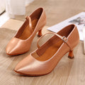 Women New Modern Dance Shoes Girls Standard Dancing Shoes High Heeled Ballroom Latin Dance Shoes for Women 5cm Heels