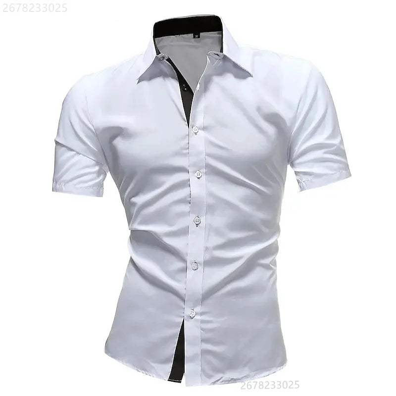 Men's casual business short-sleeved shirt | SAMAG