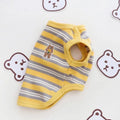 Striped Cat Shirts Stretchy Cat Clothes for Cats Sleeveless Stretchy Puppy Kitten T Shirts Pet Vest Soft Breathable Cat Tank Top