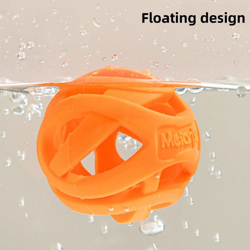 Durable Hollow Elastic Dog Chew Ball Interactive Teeth Cleaning Molar Toy Fetch Ball for Small to Medium Sized Dogs