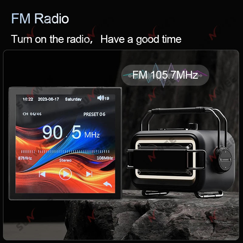 MINI Touch Screen TF Audio In Wall Amplifier Home Theater Bluetooth Control Panel Background Music Player Stereo Ceiling Speaker