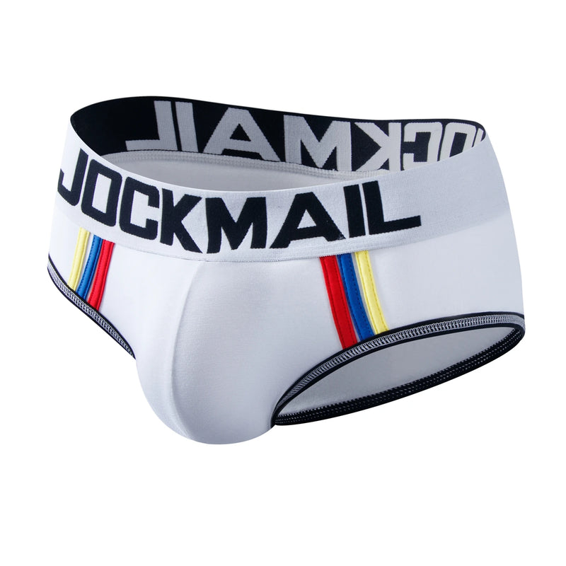 JOCKMAIL Brand Cotton Men Underwear Brief Sexy Gay Penis Pouch Push up calzoncillos hombre slip cueca Gay Underwear male panties