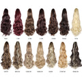 Synthetic Claw Clip On Ponytail Extension 22Inch Long Straight Wavy Ponytail Hair Ponytail With Claw Clip On Ponytail For Women