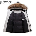 Outdoor Hiking Sports Overcoat Winter Parka Men 90% White Duck Down Removable Cap Cycling Men's Thermal Thick Puffer Jacket Coat