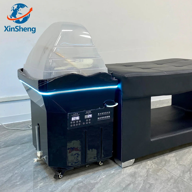 XinSheng Head SPA Fumigation Hydrotherapy Equipment Beauty Barber Furniture Massage Hair Salon Water Circulation Shampoo Sink