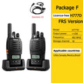 Retevis H777D (H777Upgraded) Walkie Talkie PMR/FRS Portable License-Free LCD Display Two Way Radio Long Range Type-C for Camping