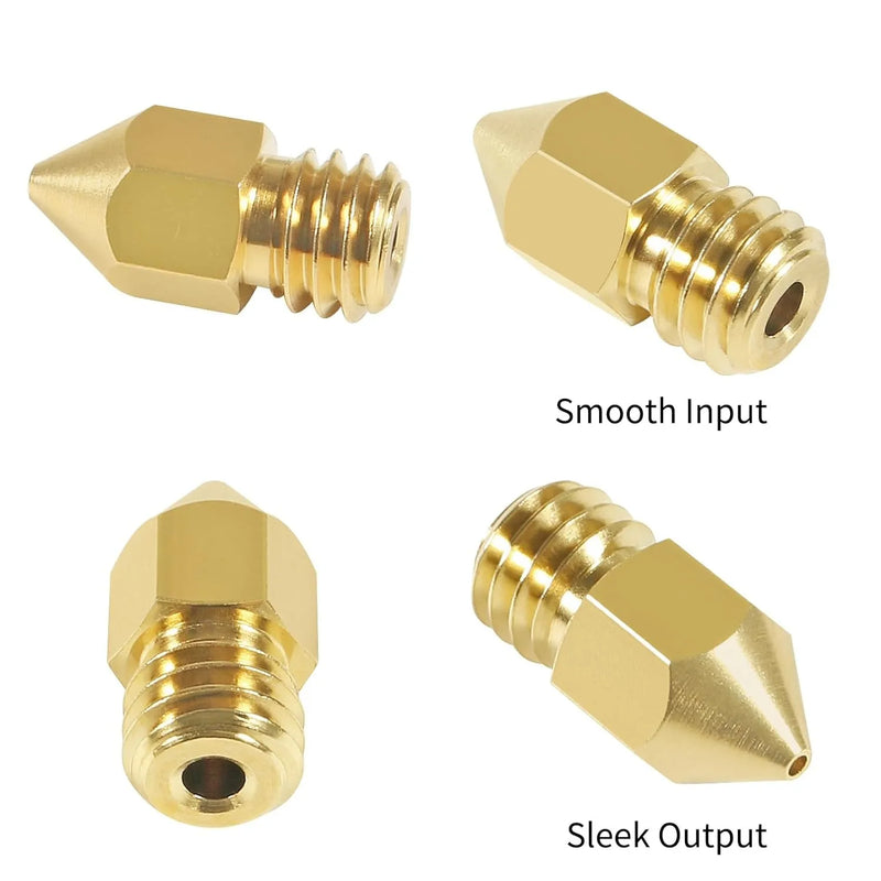 0.4/0.6mm MK8 Extruder Nozzle 3D Printer Nozzle for Creality Ender 3/3 Pro/3 V2, Ender 5/5 Pro, CR-10/10S, Makerbot, 3D Printer