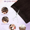 MRS Hair Bundles Human Hair Sew-in Double Weft Natural Straight Hair Bundles 50g/pack MachineRemy Natural Straight Bundle Deals