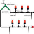 148pcs/set Automatic Watering Drip Irrigation Sprinkler Kit For Garden And Yard Cooling, Dust Removal And Irrigation System