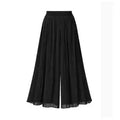 Women High Waist Polka Dot Pleated Wide Leg Pants Elastic - View 7 | SAMAG