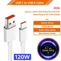 Original Xiaomi 120W 100W Charger Fast Charging Turbo Charger Type C Cable Xiaomi 17 17T 15 15T 14 POCO X8 X7 Pro Redmi Note 15