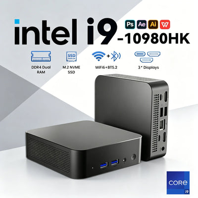 Core i9 10980HK Mini PC Windows 11 RAM 1/2TB SSD Portable | SAMAG