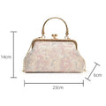 New Chinese Style Handbag Embroidery Evening Bag Retro Single Shoulder Crossbody Bag Ladies Shell Bag