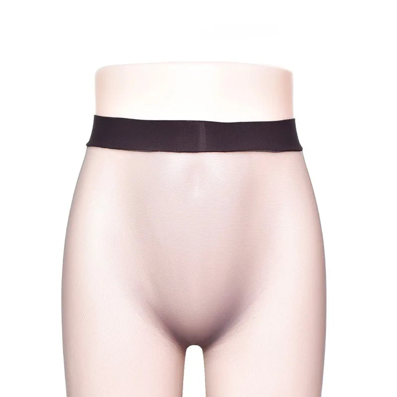 Seamless Women Men Invisible Stockings Transparent Sexy Legging Underwears High Waist Male Thin JJ Sheath Pantyhose Long Johns