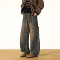 Big Size Straight Leg Men's Jeans Loose Fit Man Pants | SAMAG