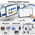 14.2 Inch 2.5K Portable Touch Monitor, 100% SRGB QHD IPS, USB-C Mini HDMI External Second Screen for Laptop PC Switch PS4 PS5