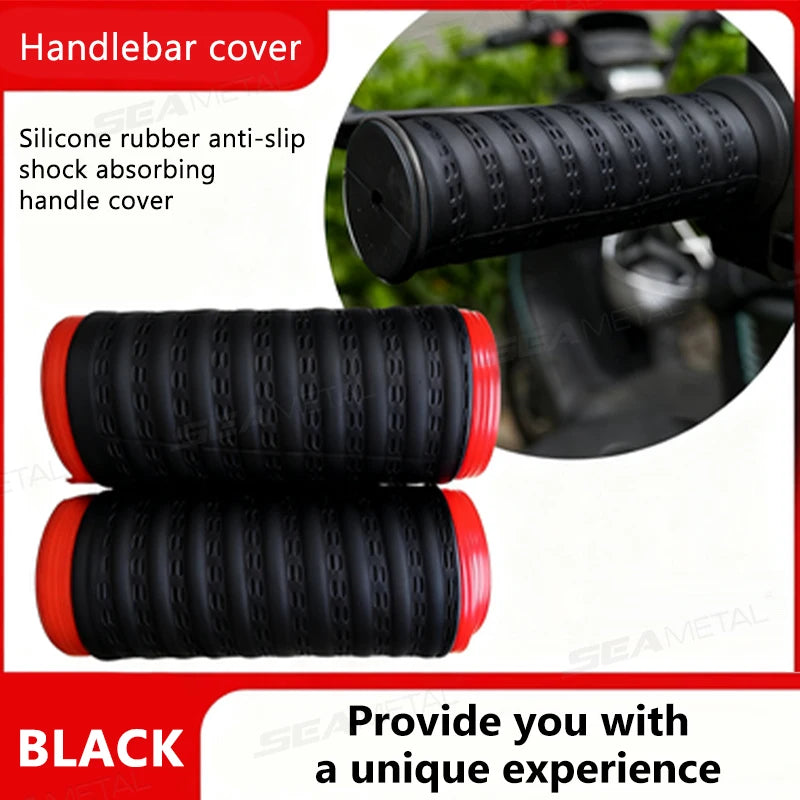 SEAMETAL Motorcycle Handlebar Cover Brake Covers Self Shrinking Non-Slip Silicone Motorcycles Grip Covers Sleeve Cover Protector