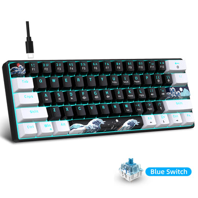 60% Mechanical Keyboard, Gaming With Blue Switches | SAMAG