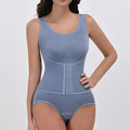 New Bodysuit Shapewear with Zipper Belt Women Tummy Control Fajas Body Shaper Waist Trainer Slimming Cincher Corset Tops