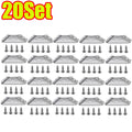 1-120Set Furniture Corner Connector Stainless Steel Angle Code for Cabinet Angle Shelf Support Fixed Brace Kits with Screw