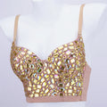 Fantasy Color Acrylic Steel Ring Bustier Top Female Nightclub Hot Girl Fishbone Body Shaping Outside Corset