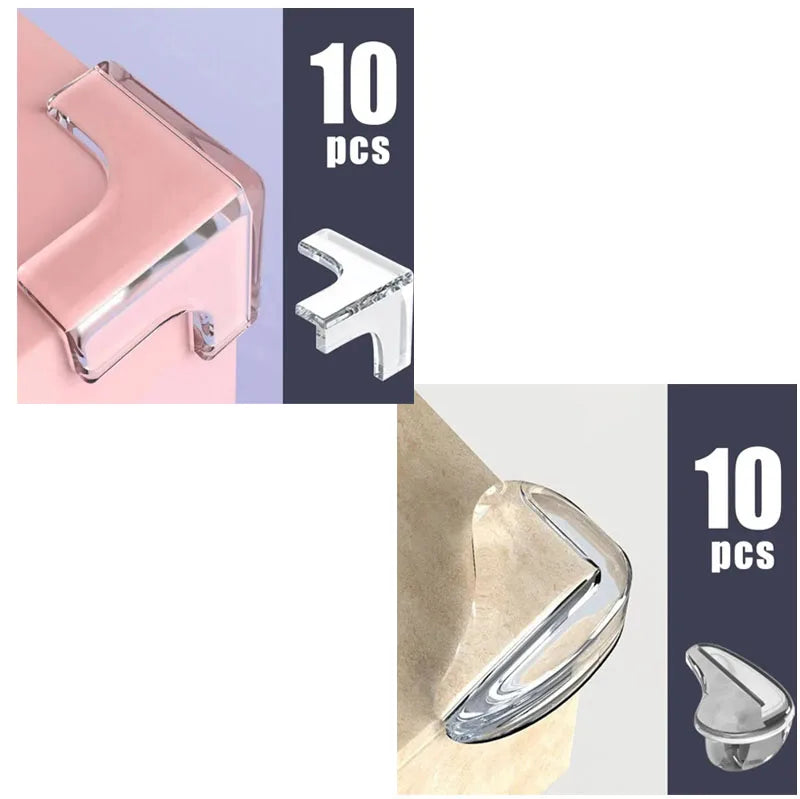 10-20PCS Clear Anti-collision Coffee Table Furniture Corner Protectors Children's Soft Corner Sheathing Living Room Decor
