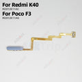 Back Side Power Button Touch ID Finger Sensor Fingerprint Scanner Flex Cable For Xiaomi Redmi K40 K40s Gaming For Poco F3 F4 GT