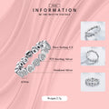 Modian Fashion Classic Cubic Zirconia Jewelry Real 925 sterling silver Love Hearts Ring Eternity Simulated Ring Bands Jewelry