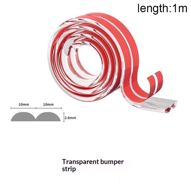 【Nice】Child Safety Bumper Guard Transparent Self-Adhesive Edge Protector For Tables Furniture Corners Soft Baby-Proofing Strips