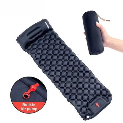 Outdoor Sleeping Pad Camping Inflatable Mattress Built - in | SAMAG