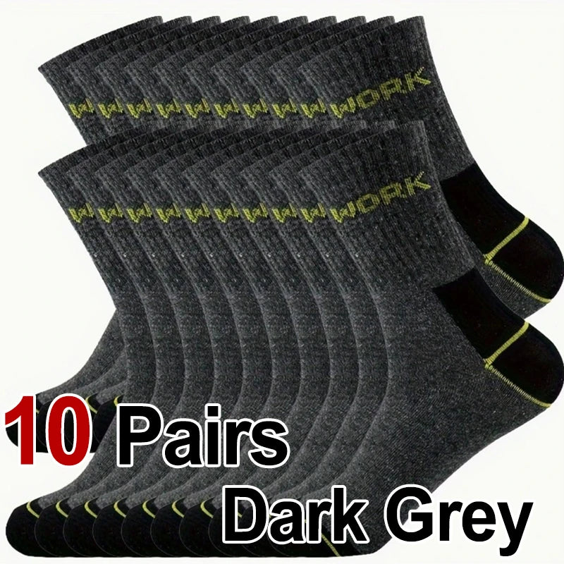 Pairs High-Quality Men Business Odor Proof Mid Tube Socks | SAMAG