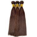 Brown Bundles Human Hair Tissage Bone Straight Bundles 1/3 Pcs #4 Colored Hair Extensions Human Hair Bundle Hair Weavings