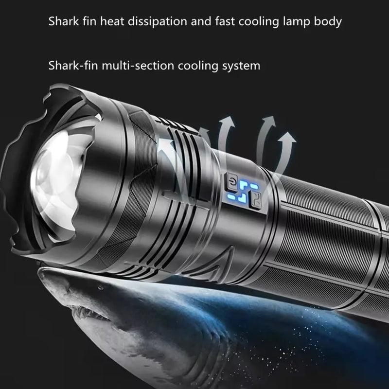 99000000LM Super Bright LED Flashlight 100W GT60 Long - View 4 | SAMAG
