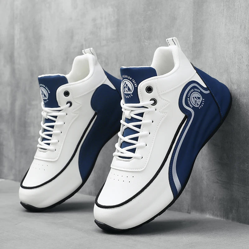 High-Top Casual Sneakers for Men, Trendy Thick-Soled Dad Shoes, Breathable Soft-Soled Non-Slip Versatile Men's Shoes, Everyday Commuting Height-Increasing Sports Trendy Shoes 9