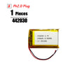 3.7V Lipo Battery Ph2.0 Plug Rechargeable Lithium Battery 3.7V For PS4 Humidifiers GPS Navigation  Bluetooth Speaker MP3 MP4