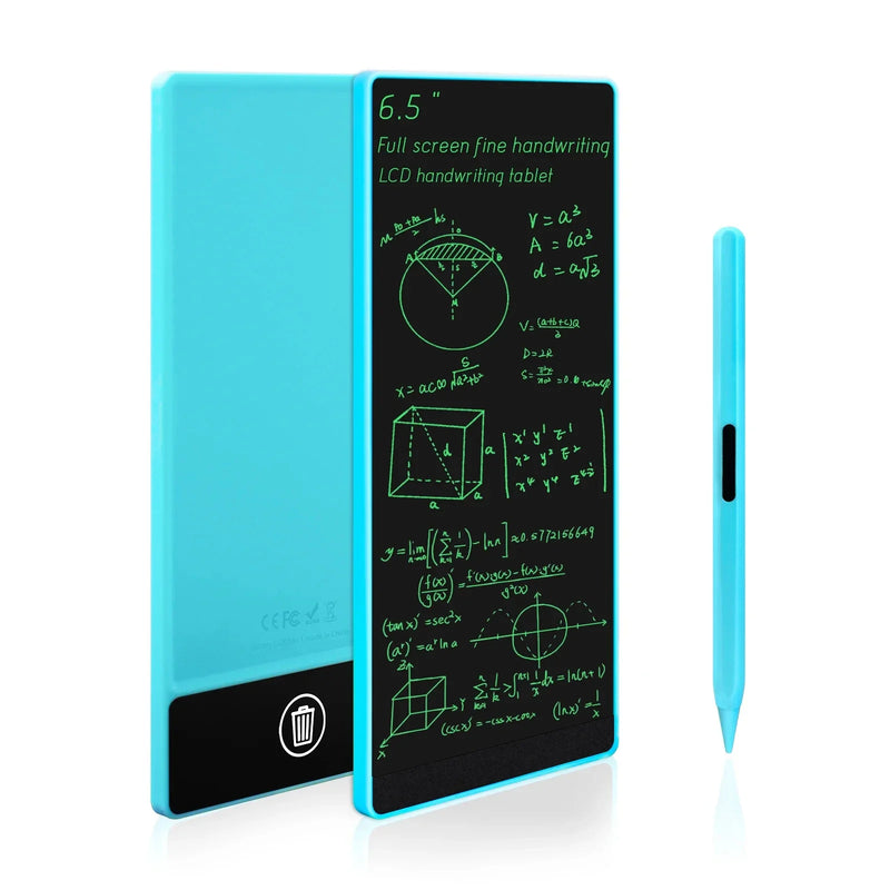 6.5 Inch Full Screen LCD Writing Tablet | Superfine Line Electronic Drawing Board, Kids Educational Digital Notepad