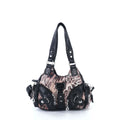 Angelkiss Women Handbags Rose Soft Tote Bag Small Top-handle Purse Fashion Satchel Multi-Pockets Shoulder Bag Hobos Phone Pack