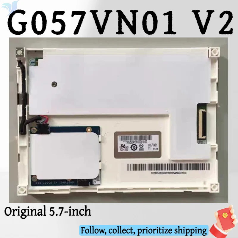 Display lcd original 5, 7 polegadas g057qn01 v1 g057vn01 v2 g057vn01 v.2 g057vn01 v1, novo
