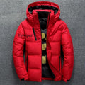 Outdoor Casual Hooded Overcoat Clothes White Duck Down Jacket Men Winter Men's Coat Windproof Removable Cap Parkas Solid Color